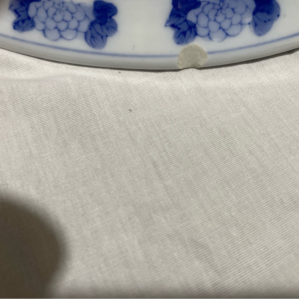 Vintage Large Chinese blue and white porcelain ink wash basin - Picture 6 of 12